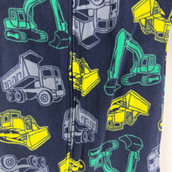 Just One You by Carter’s Boys 3T Construction Print Footed Sleeper Pajamas - Picture 3 of 8